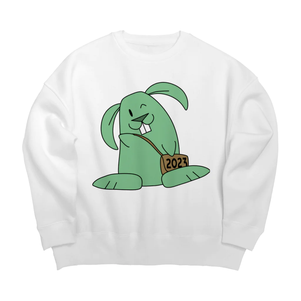 Pat's WorksのMinty the Rabbit Big Crew Neck Sweatshirt