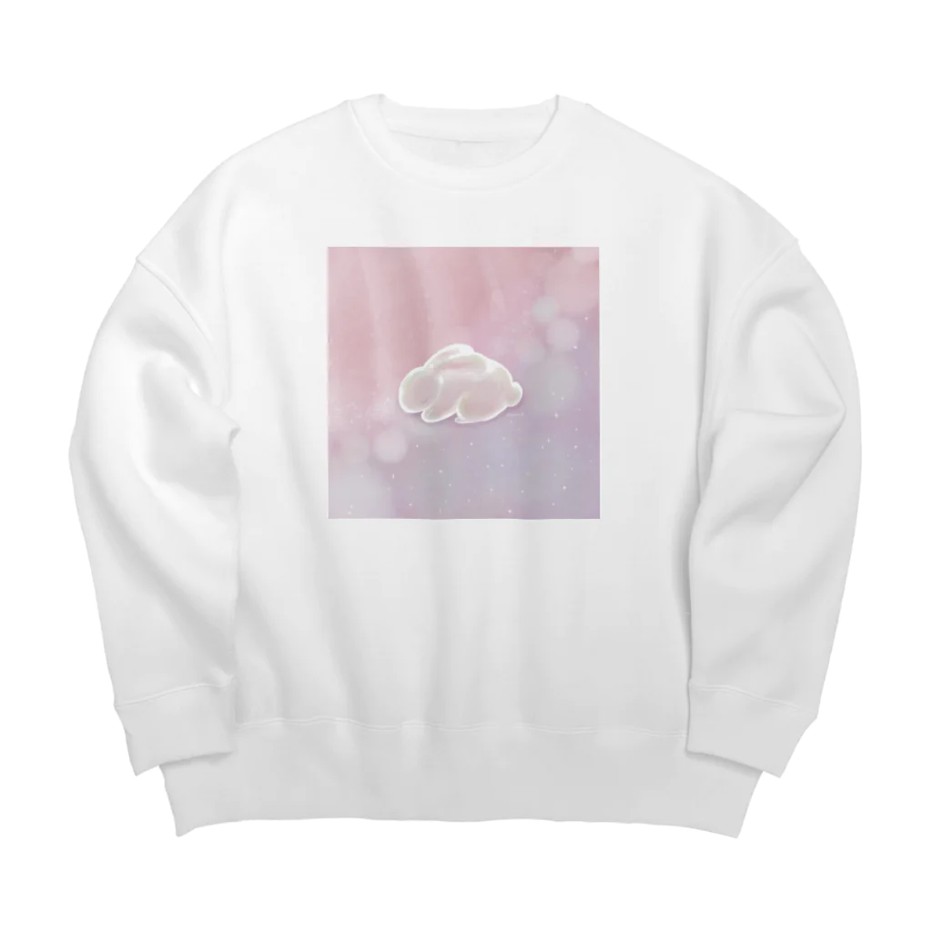 wanna_illustのユメウサギ アレンジver Big Crew Neck Sweatshirt