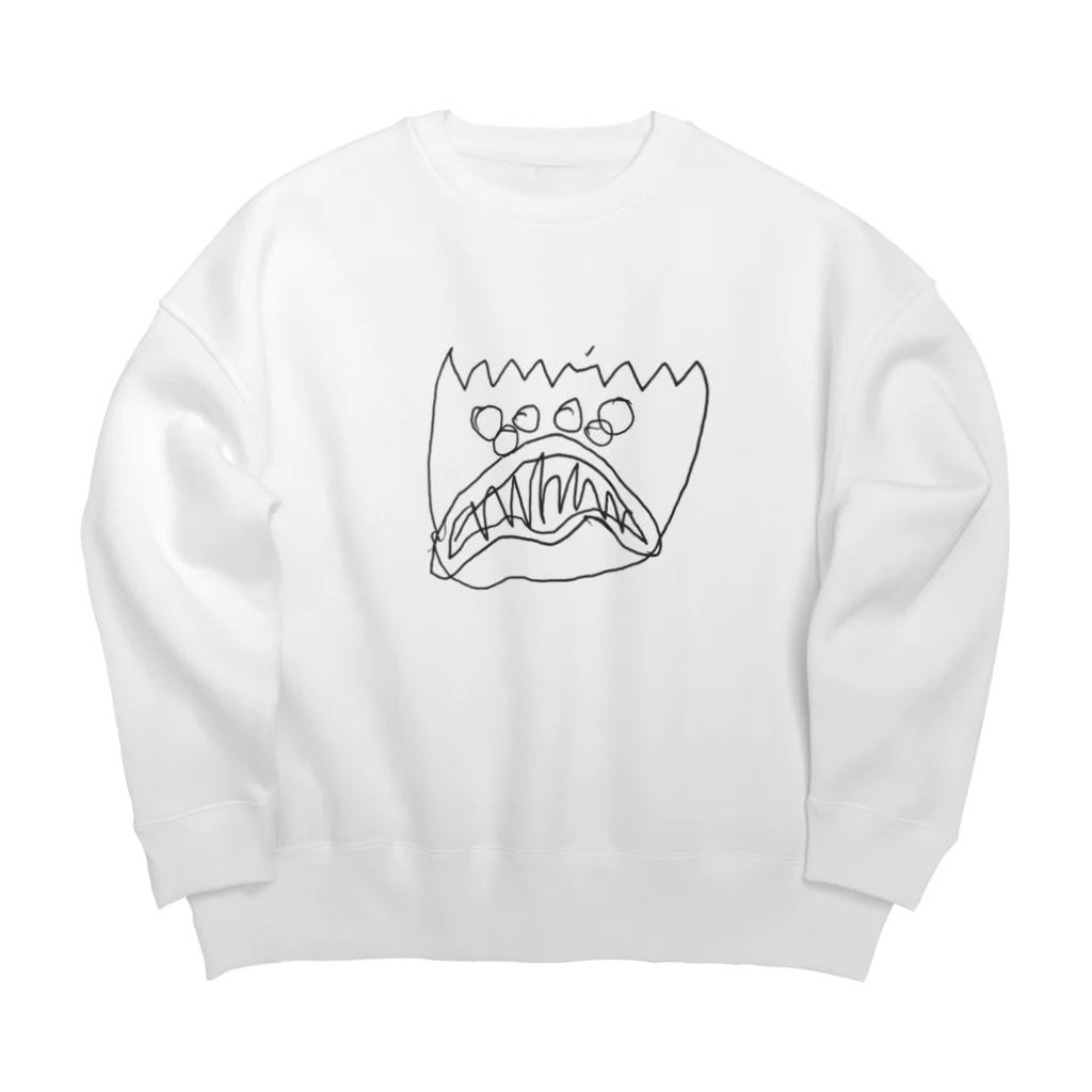 ゆきほの切り売りくん Big Crew Neck Sweatshirt