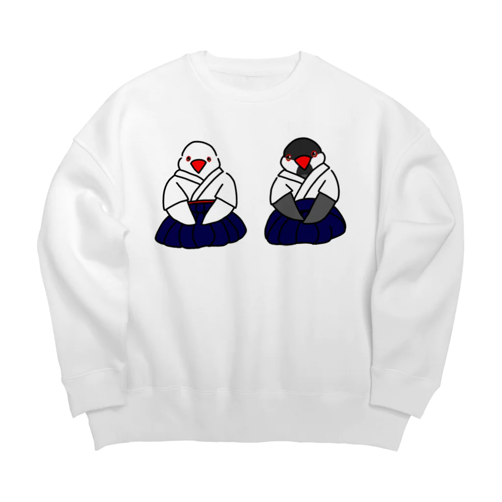 Lily bird（リリーバード）の正座の弓道部んちょたち① Big Crew Neck Sweatshirt