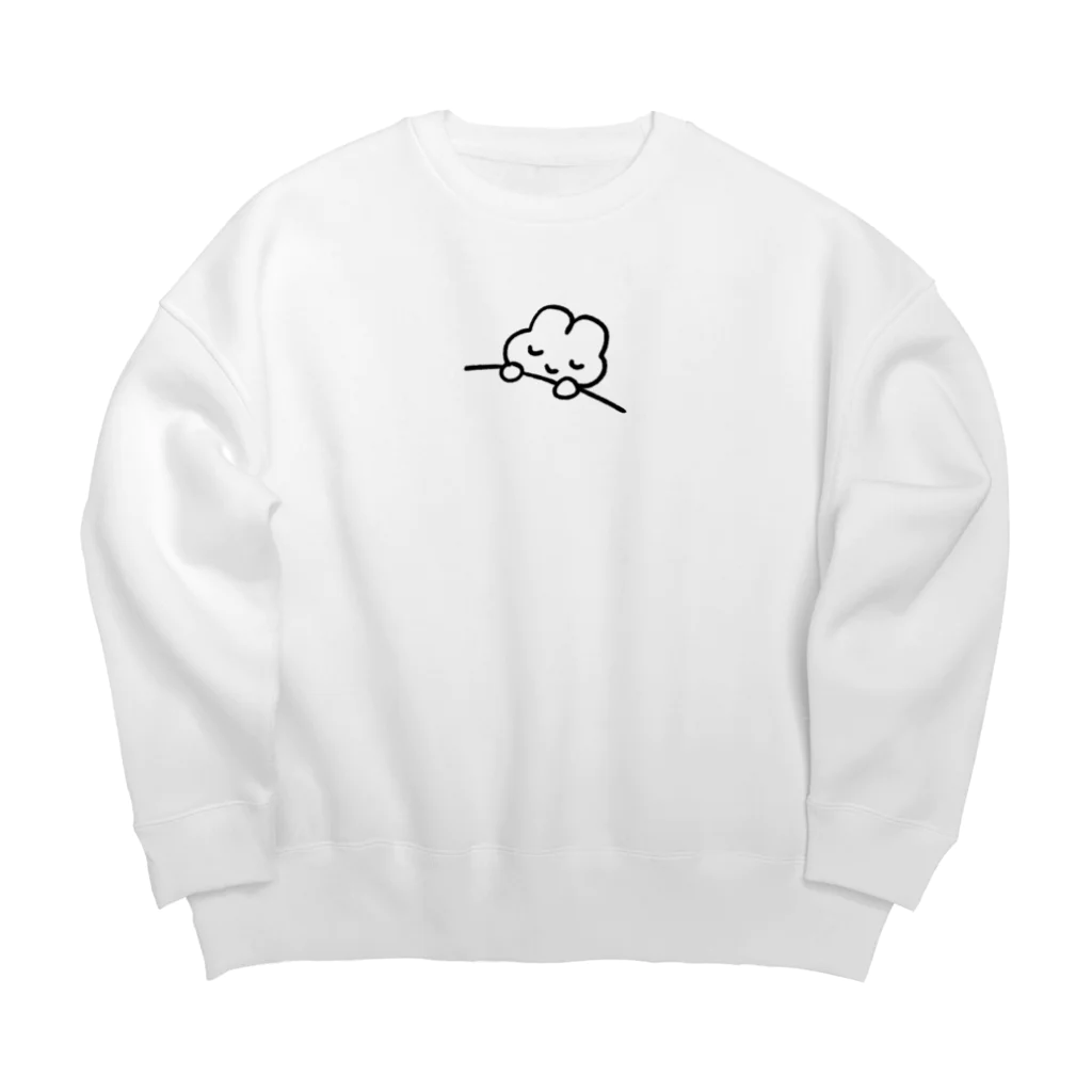 やさうさちゃんのたのしい睡眠 Big Crew Neck Sweatshirt