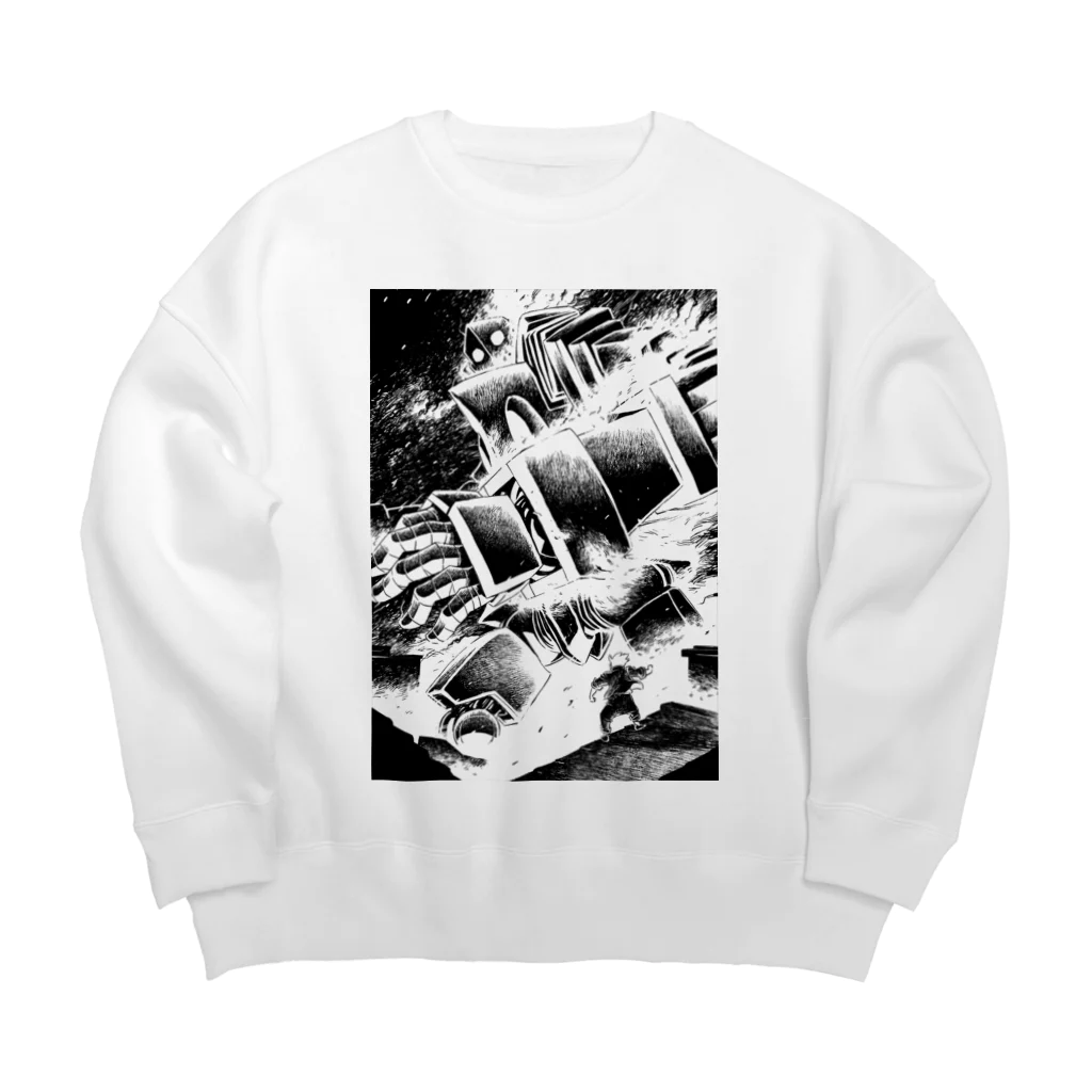 iwakunikogyoの鉄神03 Big Crew Neck Sweatshirt