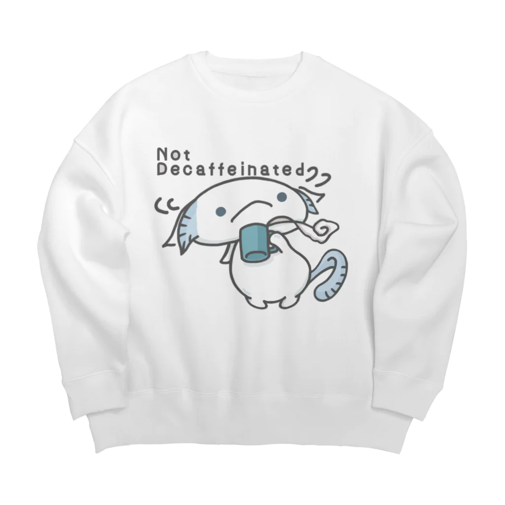 itsuto-こねこしょうしょうめんへらの「Notノンカフェ/Yesカフェイン」 Big Crew Neck Sweatshirt