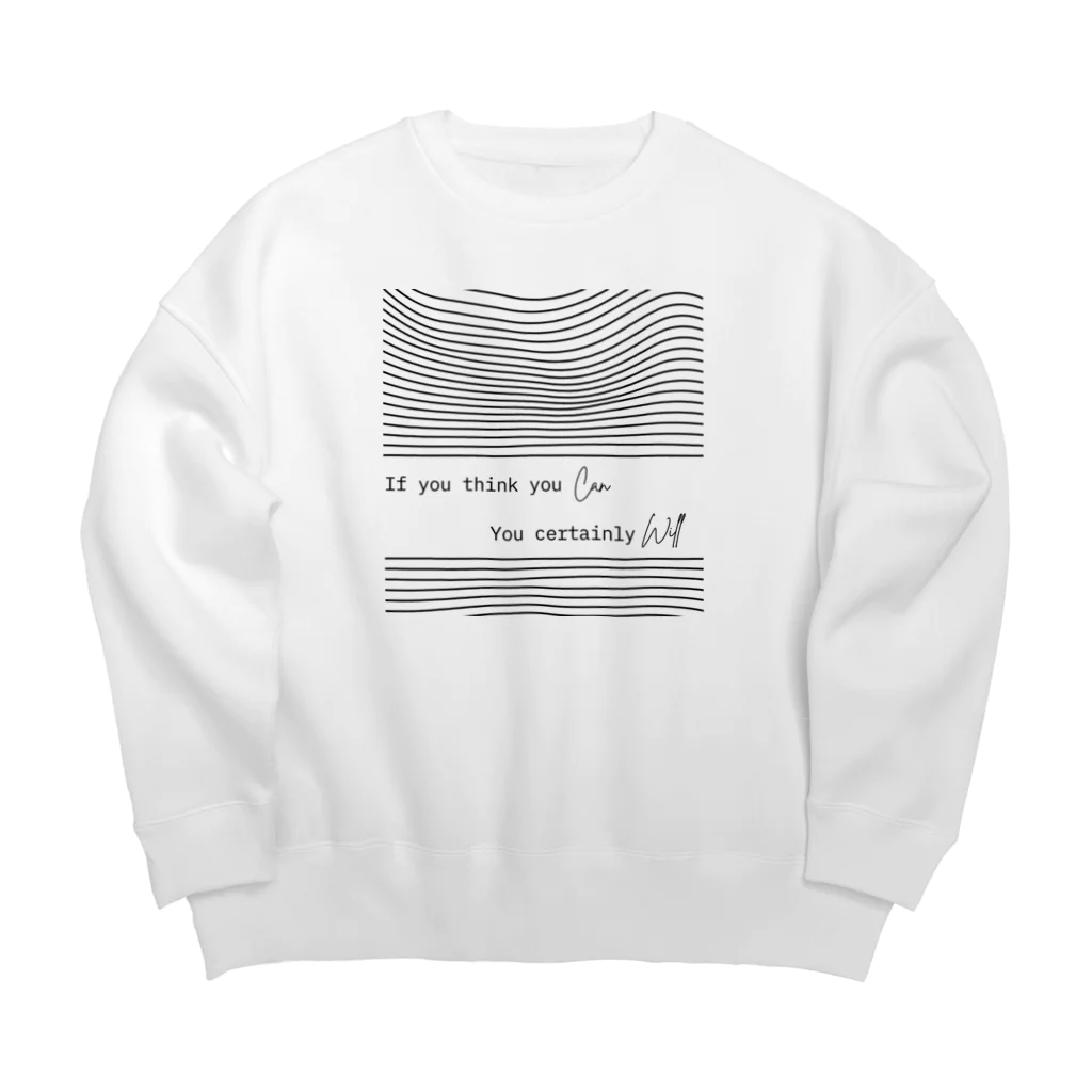 The Alburos & Co.のIf you think you Can you certainly Will Big Crew Neck Sweatshirt