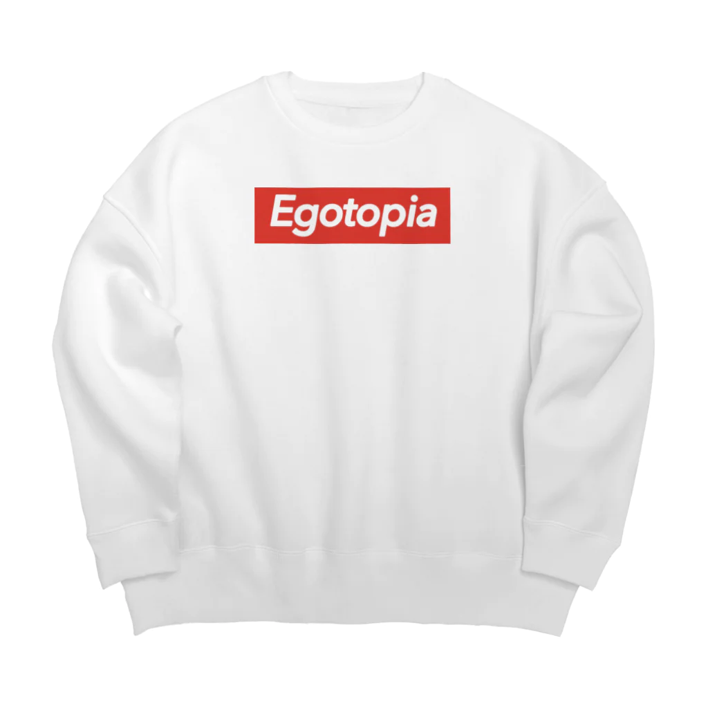 エゴトピアのEGOTOPIA ボックスロゴ  Big Crew Neck Sweatshirt