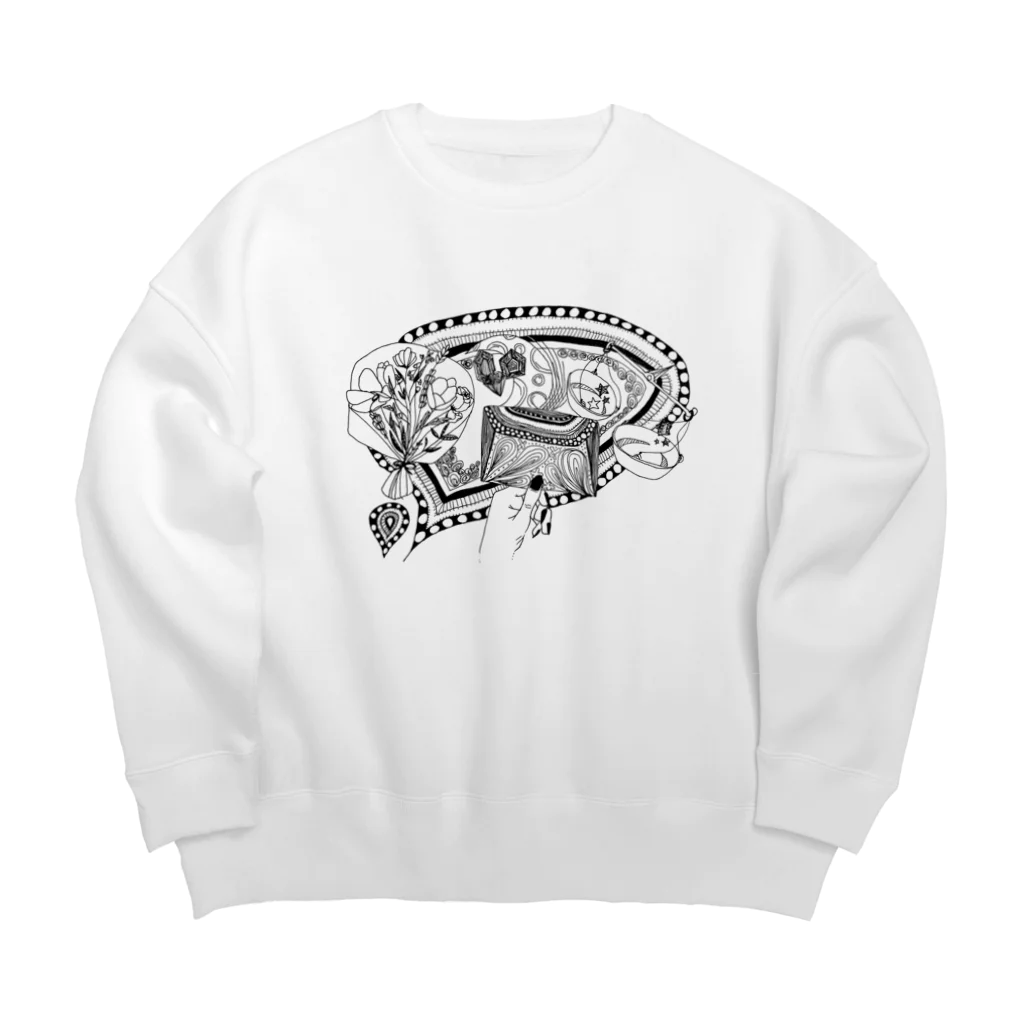 C’est la vieの想い Big Crew Neck Sweatshirt