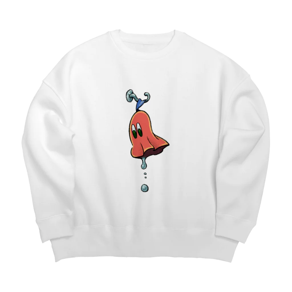 SAUNA CIRCLEのサウナハットゴーストくん Big Crew Neck Sweatshirt