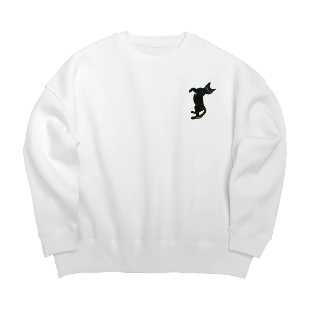 kozue yotsuiの猫のKAIくん Big Crew Neck Sweatshirt