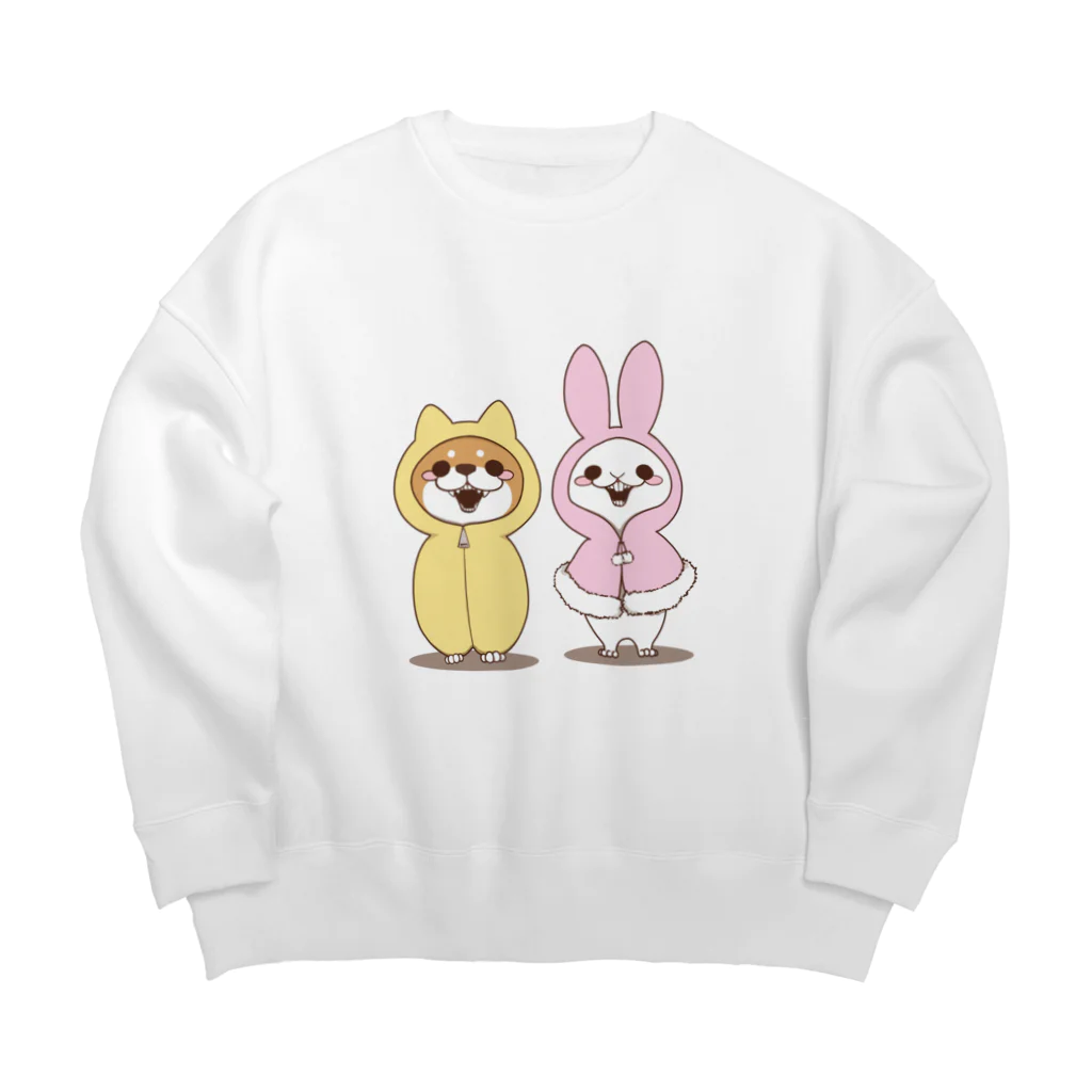 ケモ好きな子ノ原家のあったかケモ Big Crew Neck Sweatshirt