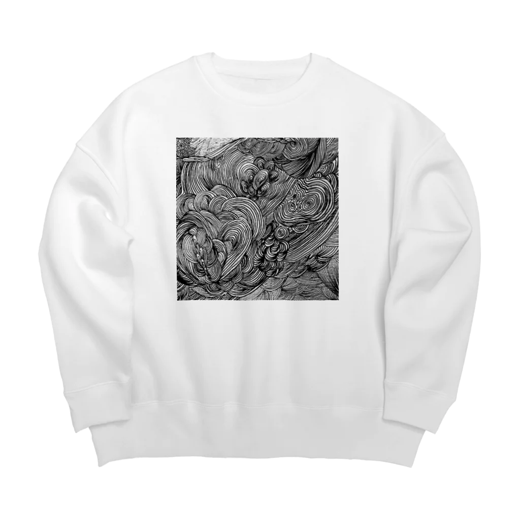 人魚のぬけがらのmaga-maga2 Big Crew Neck Sweatshirt