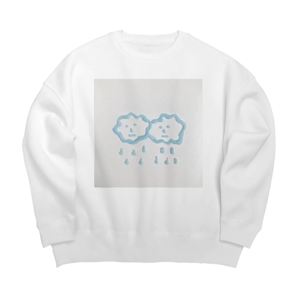 アダムとイブのりんごのFluffy Cloudy Big Crew Neck Sweatshirt