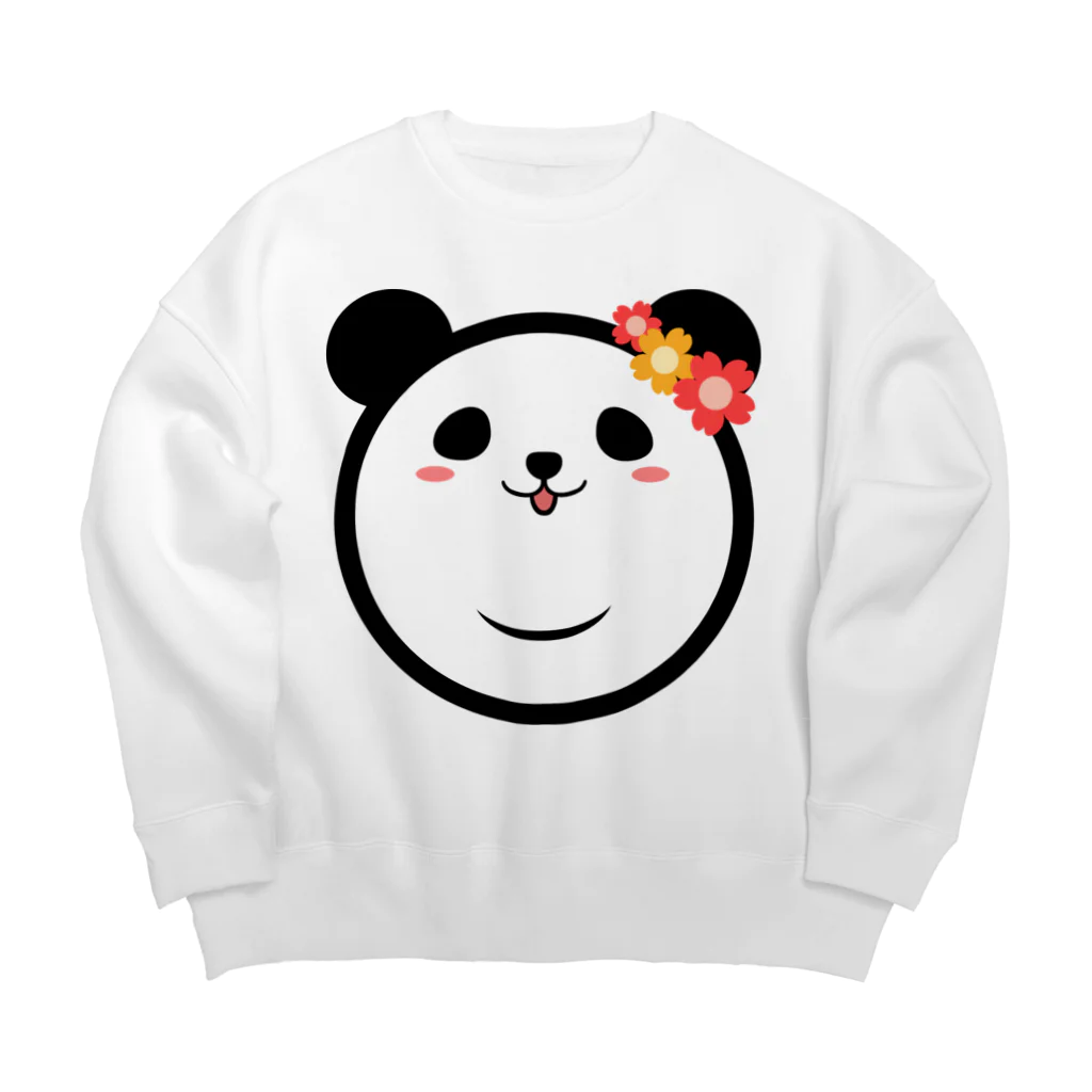 天工房のPanda Lele&Hehe Big Crew Neck Sweatshirt