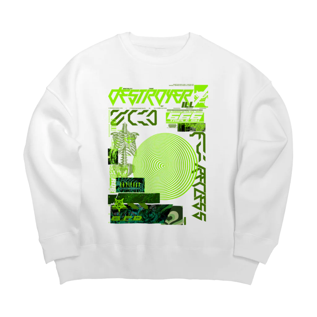 エゴイスト乙女のサイバー Big Crew Neck Sweatshirt