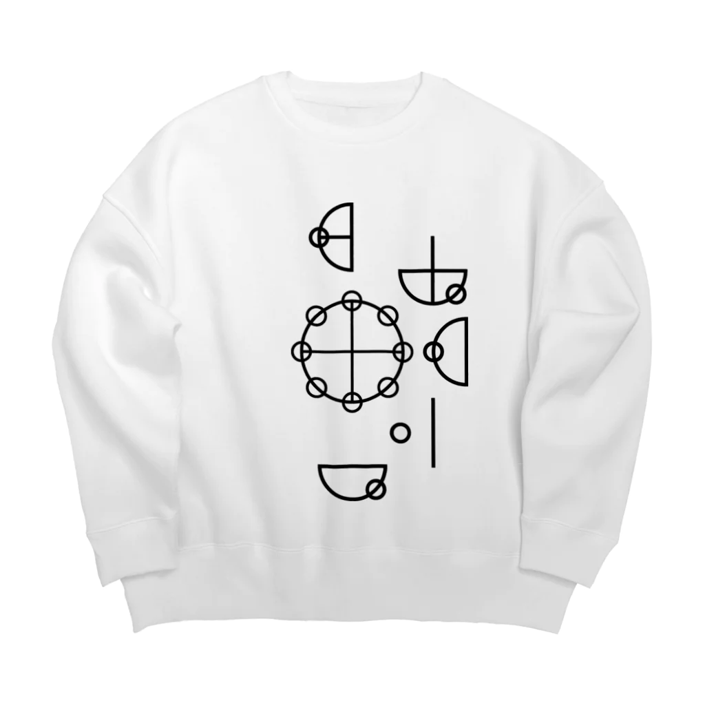 iyasinceのいやしんすカタカムナ「バランスの達人」 Big Crew Neck Sweatshirt