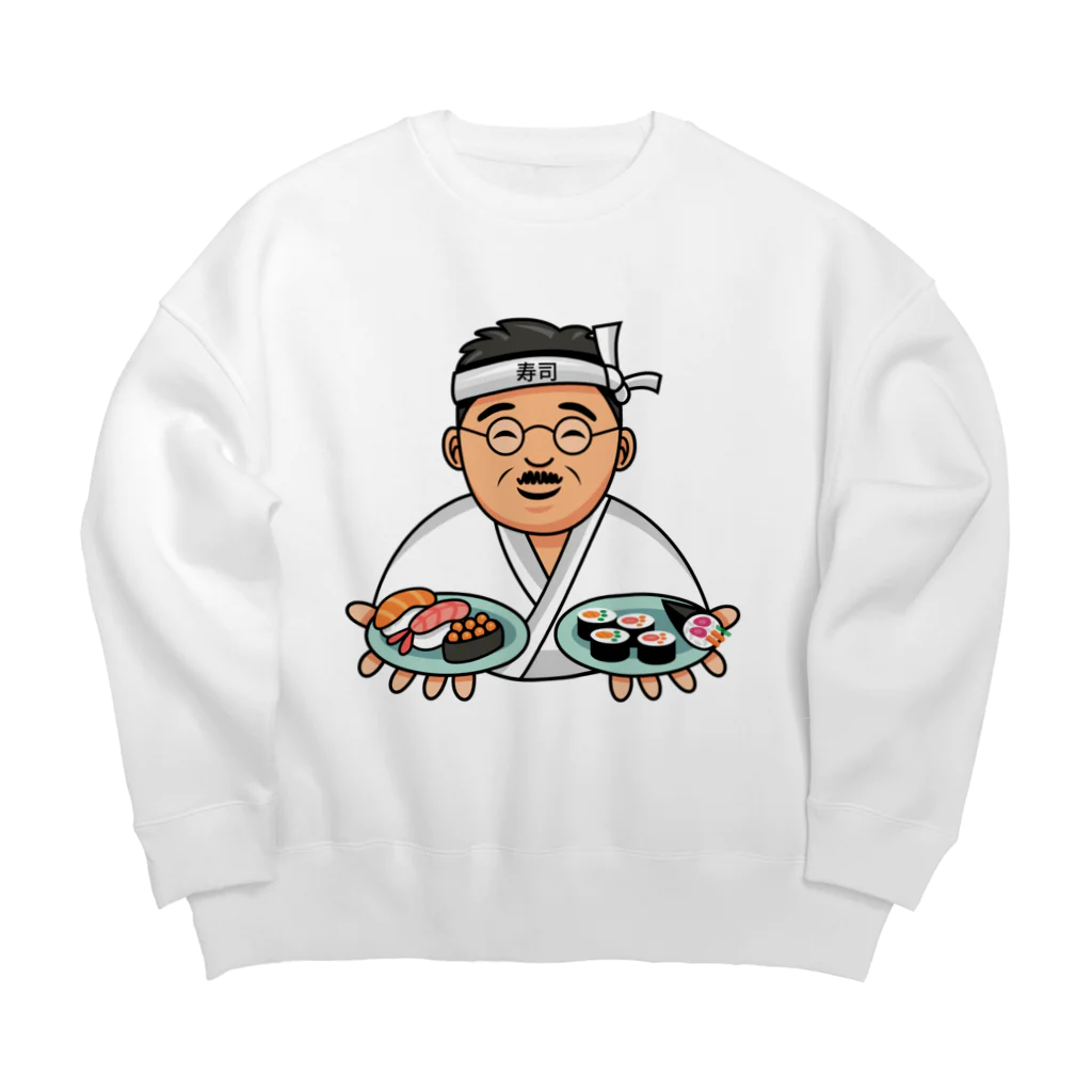 HaveFunのお寿司をどうぞ Big Crew Neck Sweatshirt