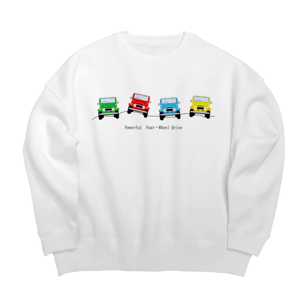 おにのパンツの実力の四輪駆動 Big Crew Neck Sweatshirt