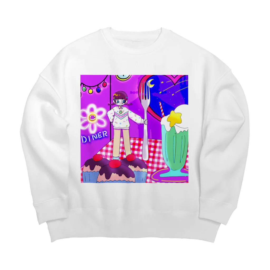 パッパラパーティのまじかるすいーと Big Crew Neck Sweatshirt