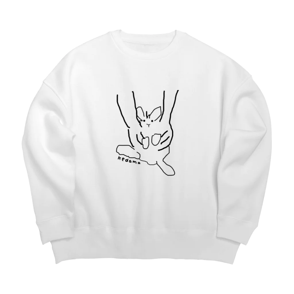 さとうの抱えられたけだま Big Crew Neck Sweatshirt