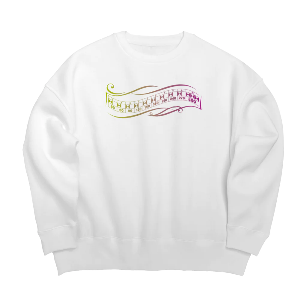 みりぷろ　のボウリング「パーフェクトスコア300」グラデーション Big Crew Neck Sweatshirt