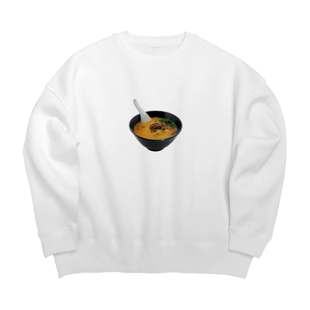 メシテロタイプ（飯テロTシャツブランド）の坦々麺 Big Crew Neck Sweatshirt