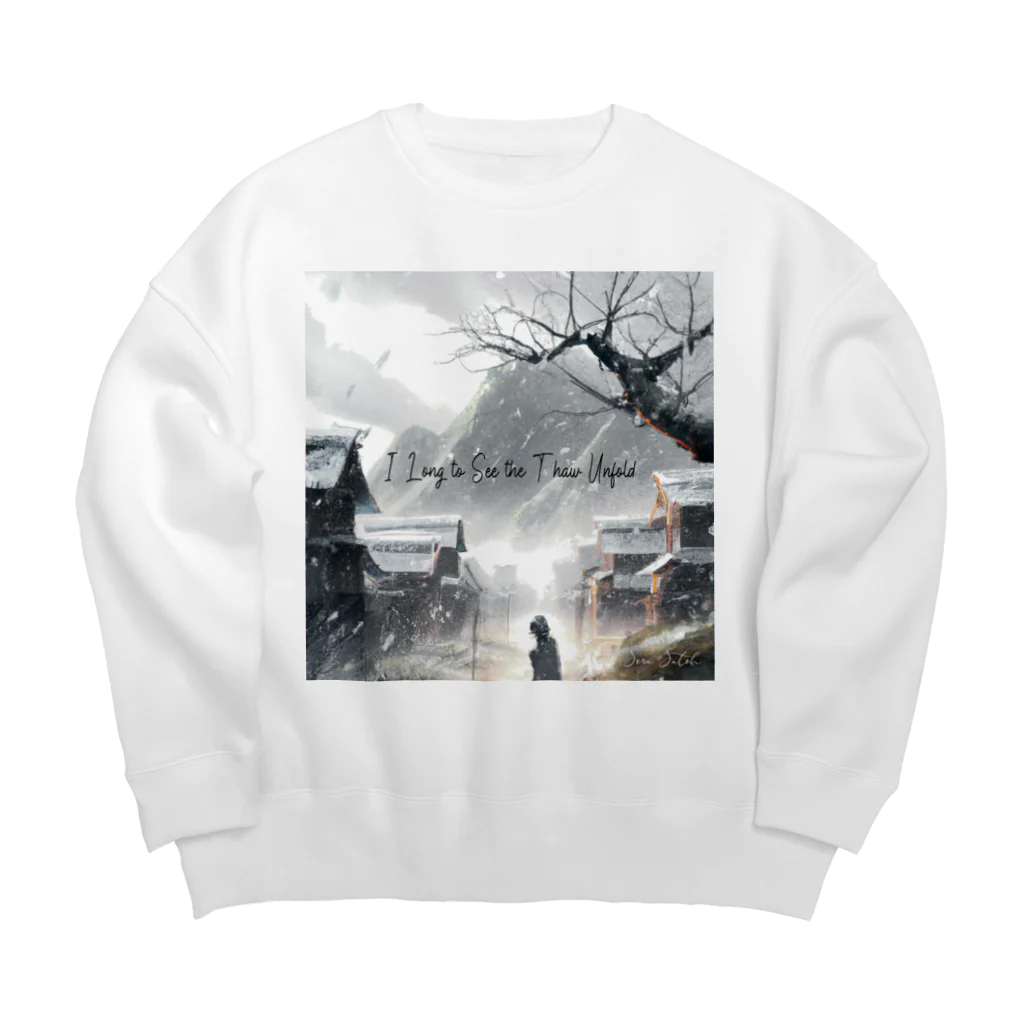 SoraSatohのI Long to See the Thaw Unfold - Sora Satoh Big Crew Neck Sweatshirt