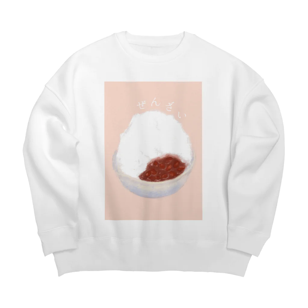 ゆきの絵です。の沖縄名物　ぜんざい Big Crew Neck Sweatshirt