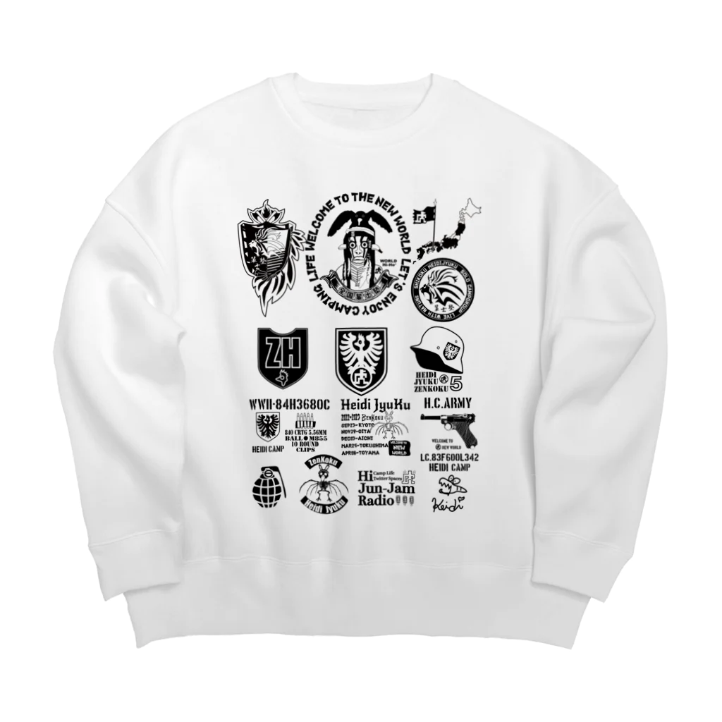 ハイジのキャンプのTATOO Big Crew Neck Sweatshirt