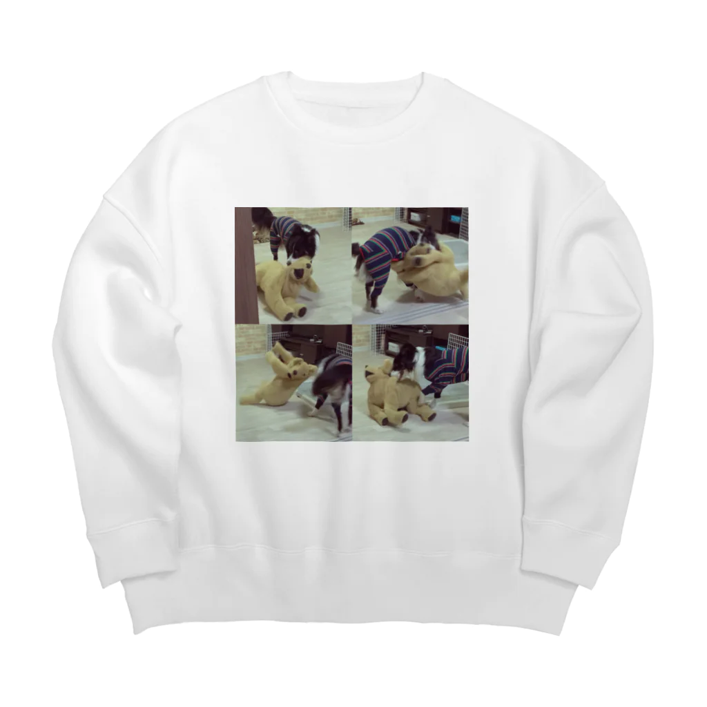 【お店】ボーダーコリーのモクの仲良し Big Crew Neck Sweatshirt