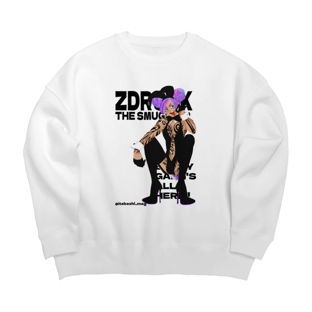 rabbit hole mansionのZDROCK THE SMUGGLER Big Crew Neck Sweatshirt