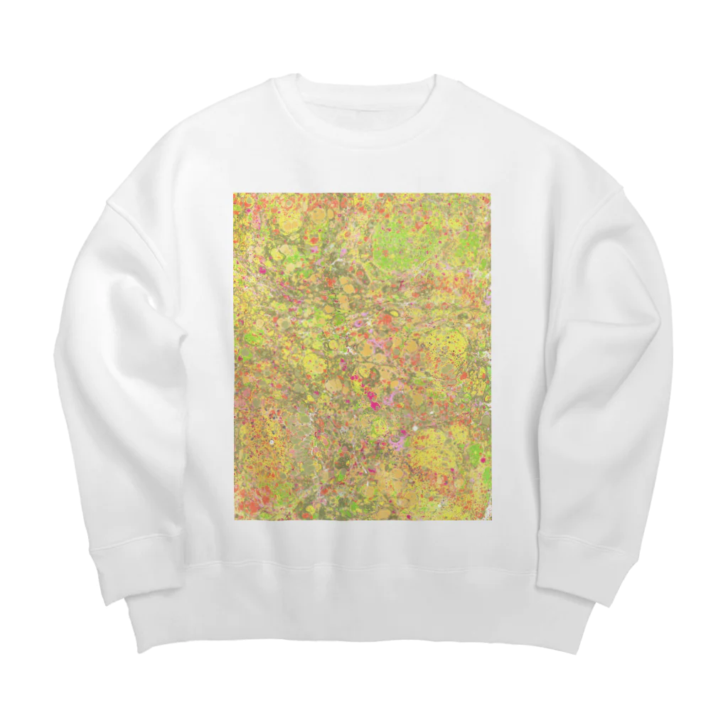 Laquamarmoの草花の絨毯の、優しい色合い Big Crew Neck Sweatshirt