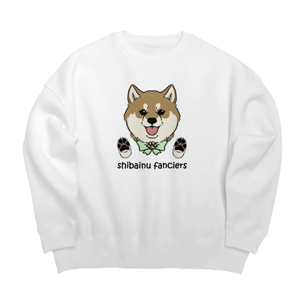 豆つぶのshiba-inu fanciers(赤柴) Big Crew Neck Sweatshirt