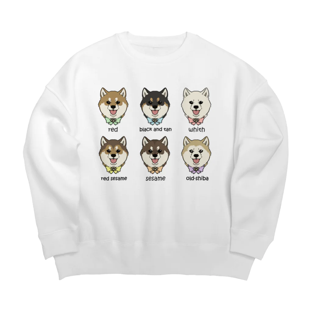 豆つぶのshiba-inu fanciers(集合) Big Crew Neck Sweatshirt