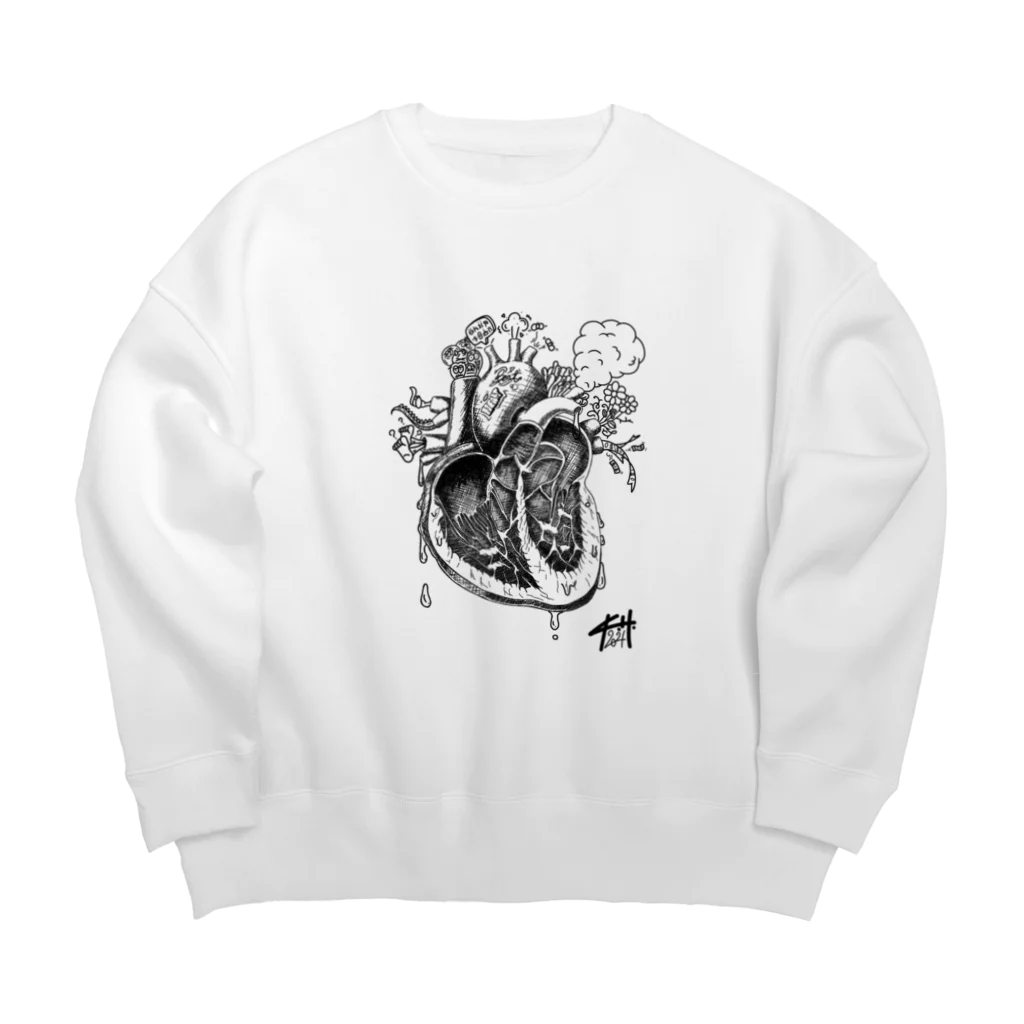 The Sleep WalkersのHeart Big Crew Neck Sweatshirt