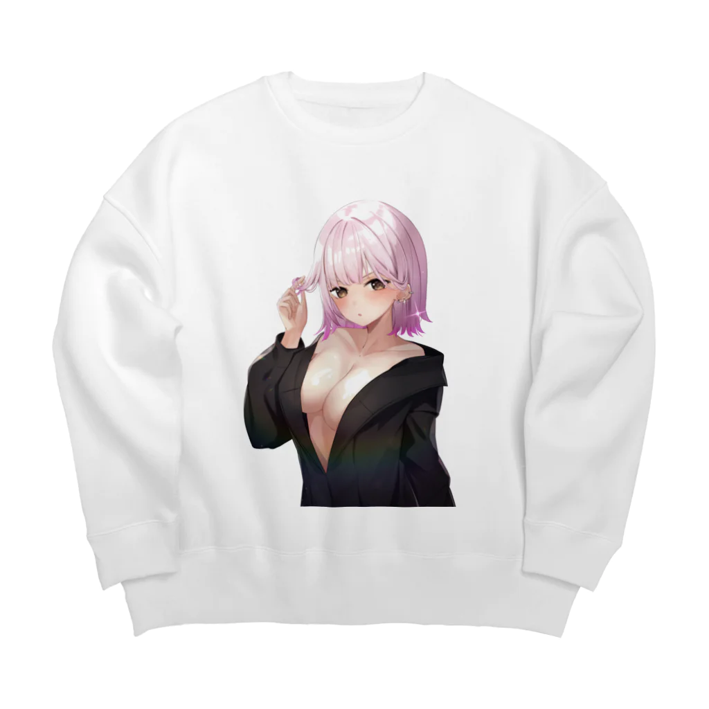 🌈雨彩(ｳｲ)のういちゃんのぐっず Big Crew Neck Sweatshirt