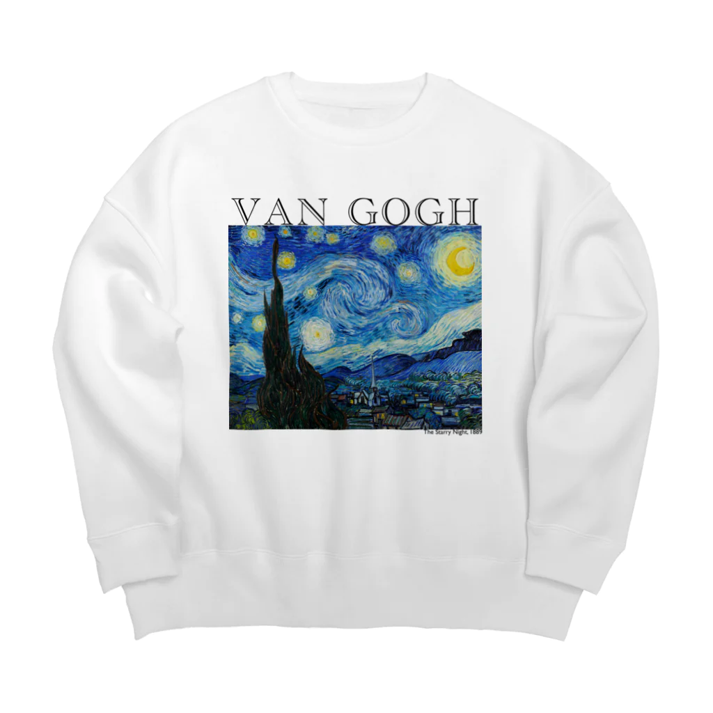 MUGEN ARTのゴッホ / 星月夜　The Starry Night 世界の名画 Big Crew Neck Sweatshirt