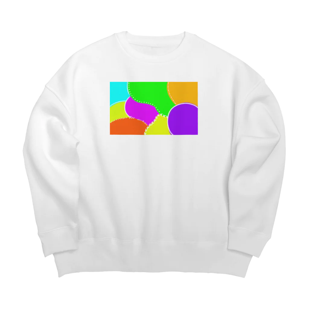 ミクノガレのカラフルでテンション上げてこ Big Crew Neck Sweatshirt