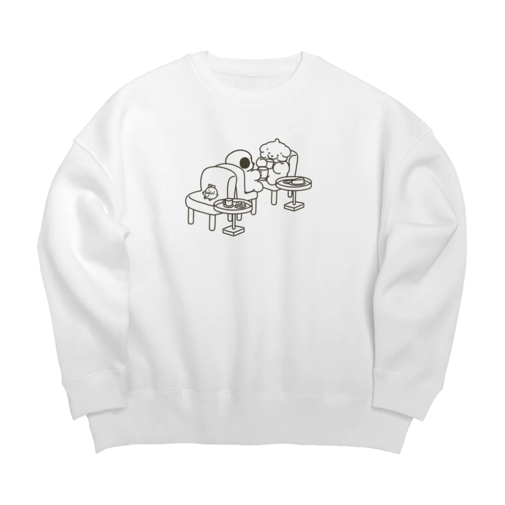 穂の湯のティータイム Big Crew Neck Sweatshirt