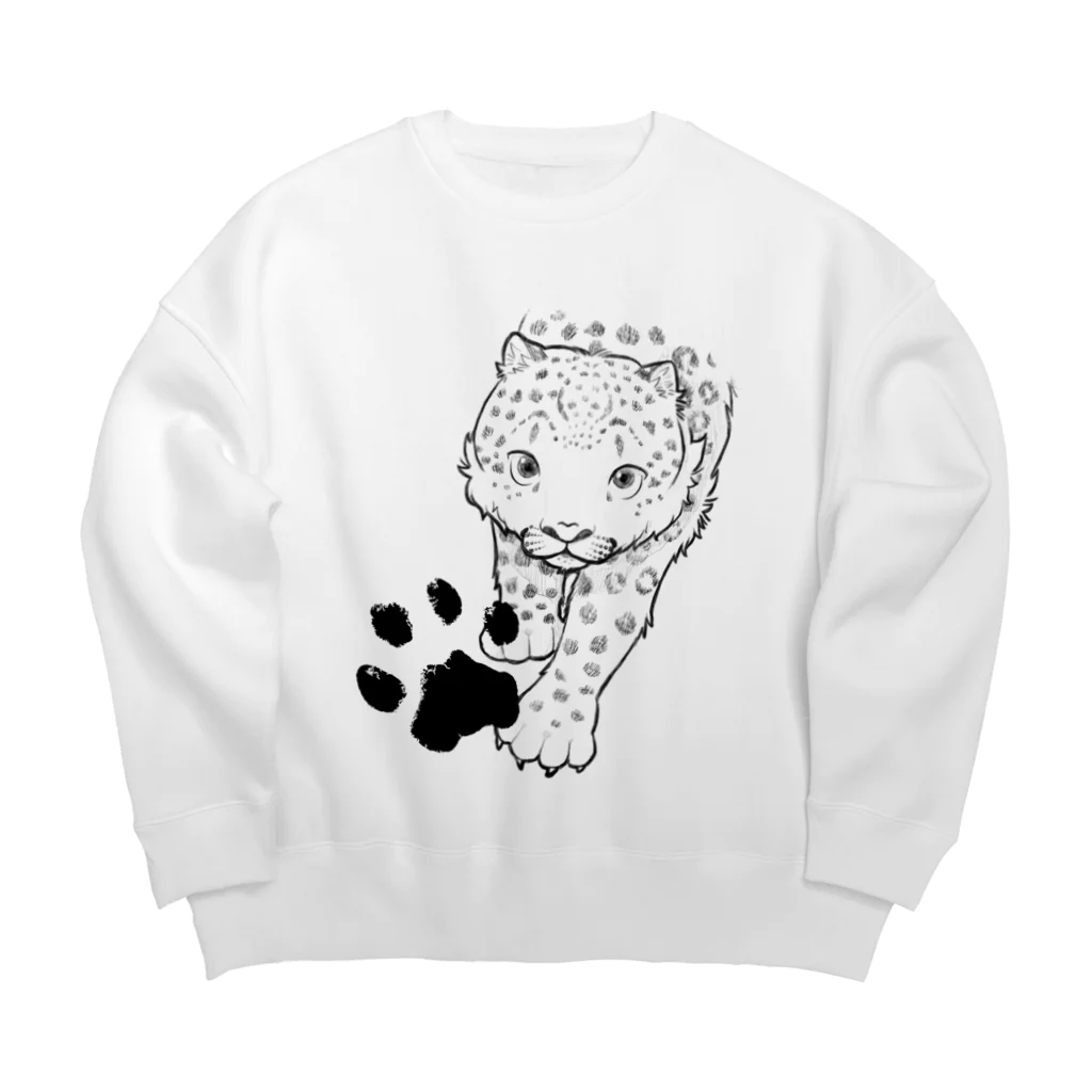 mofful.のユキヒョウ - snowleopard Big Crew Neck Sweatshirt