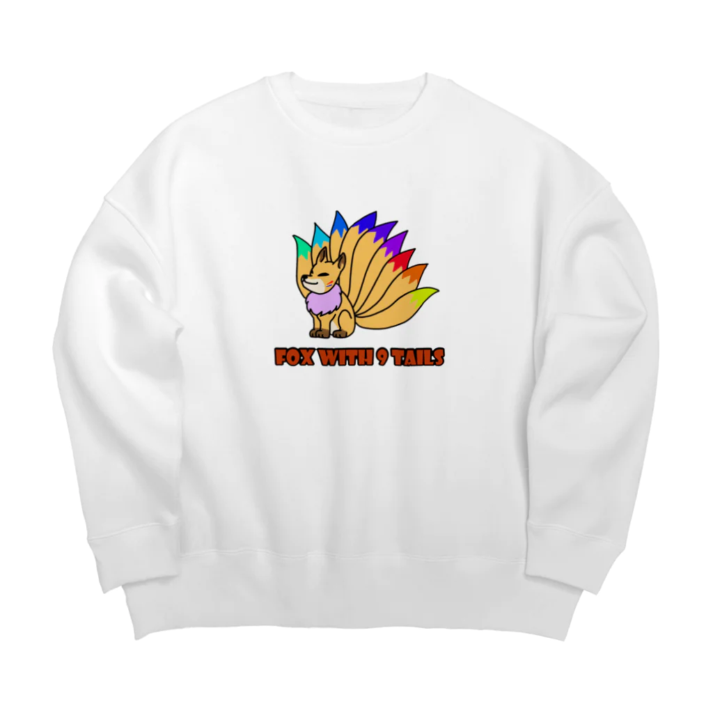 にょろももももものゲーミングきつね Big Crew Neck Sweatshirt