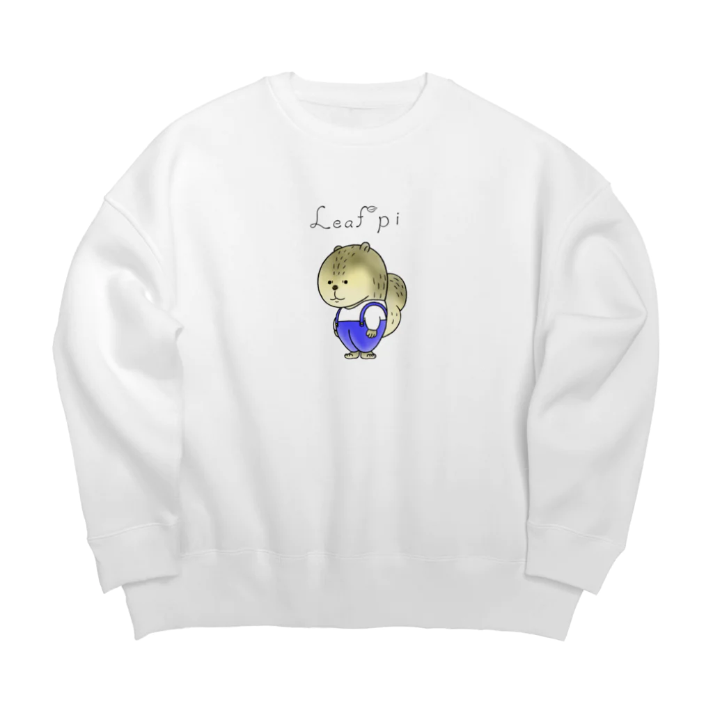 LeafpiのLeafpi's ロゴ Big Crew Neck Sweatshirt