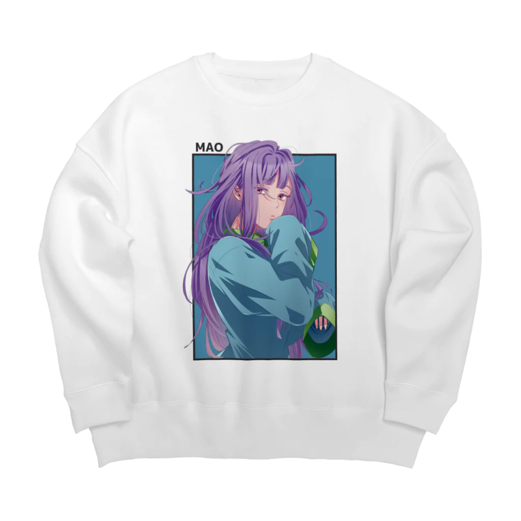 CHICHIZŌのMAOちゃん(寝起き) Big Crew Neck Sweatshirt