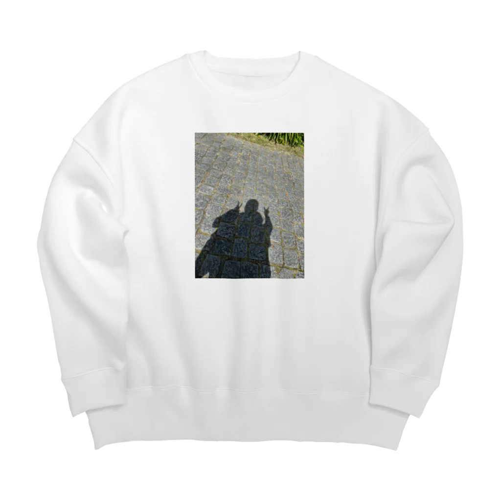 Latte-のずっと仲良し Big Crew Neck Sweatshirt