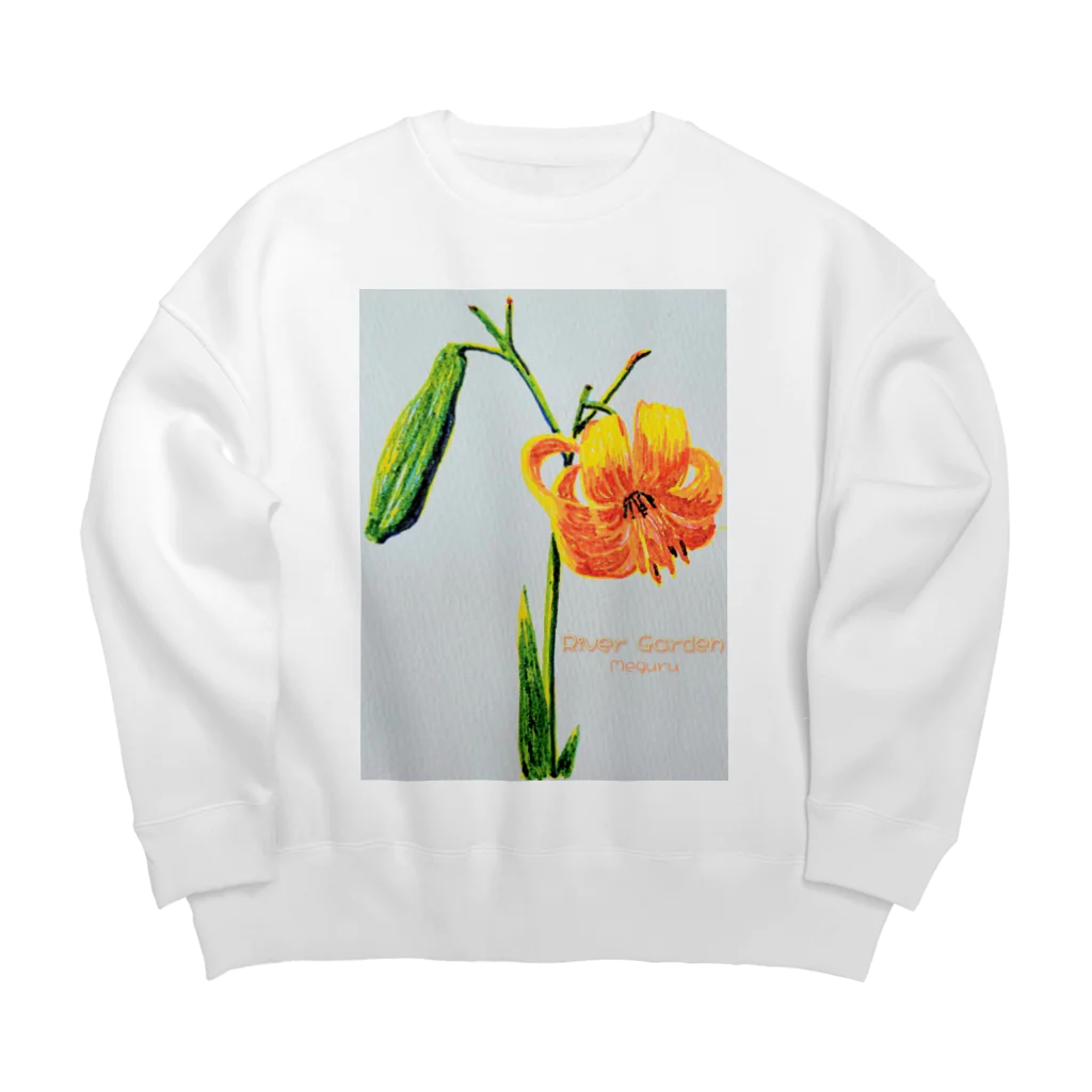 River GardenのRiver Garden 野姫百合 Big Crew Neck Sweatshirt