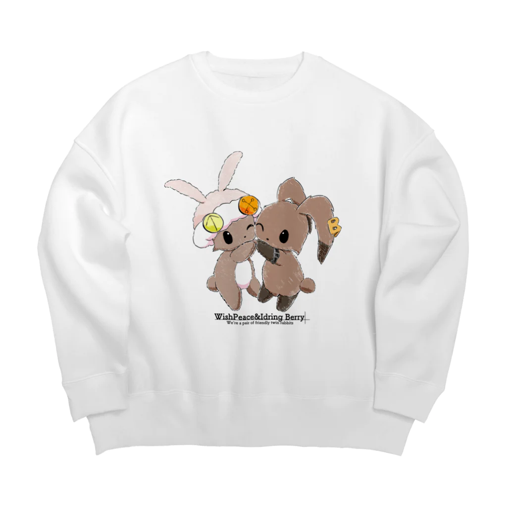 ｃｏｒｏｍｏ@ポケ活他色々のトゥーンベリーズ「ウイッシュピース」と「アイドリングベリー」 Big Crew Neck Sweatshirt