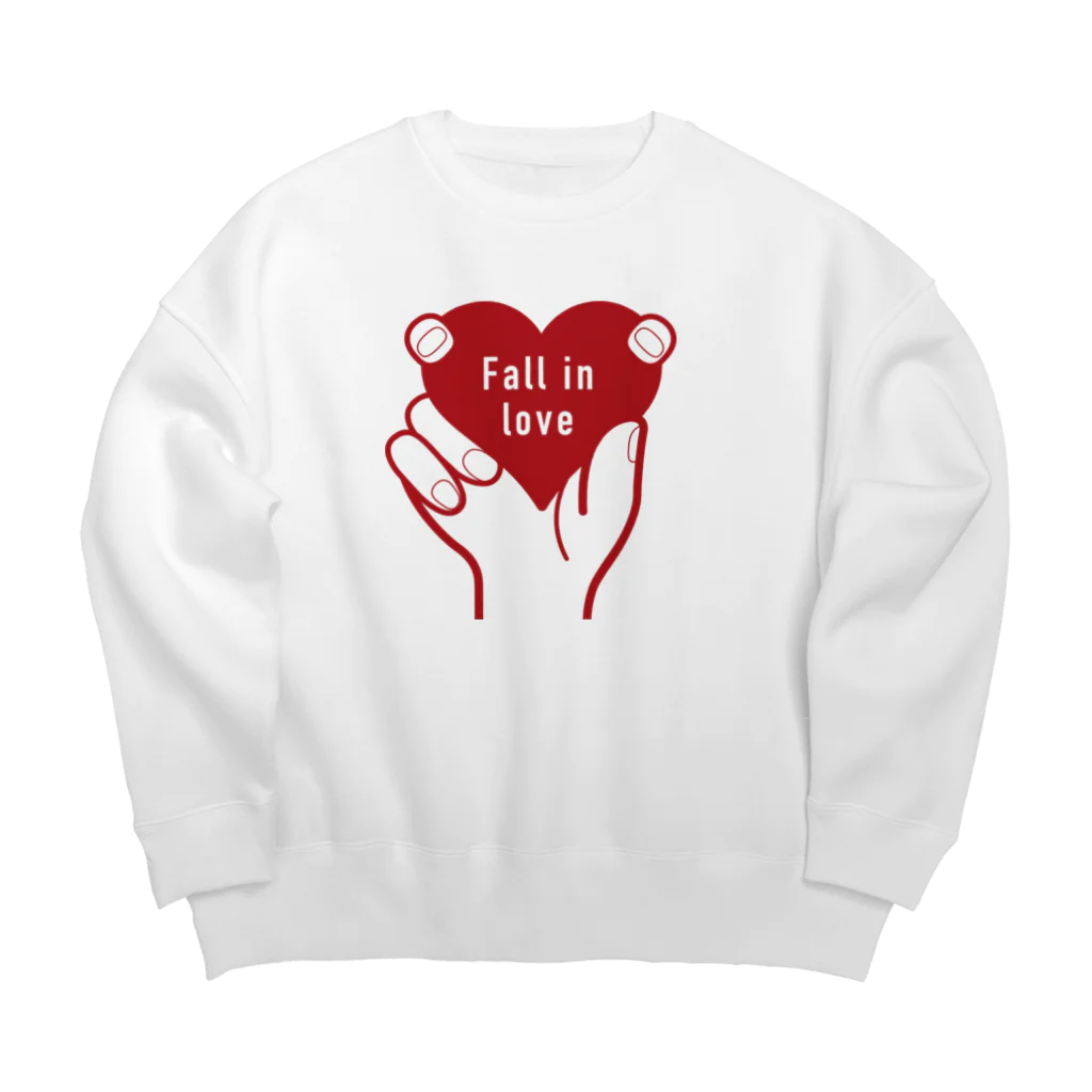 t-shirts-cafeのFall in love Big Crew Neck Sweatshirt