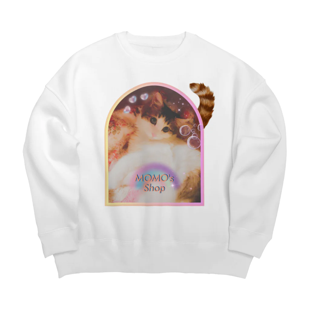 𝙈𝙊𝙈𝙊'𝙨 𝙎𝙝𝙤𝙥の#しっぽ_02 Big Crew Neck Sweatshirt