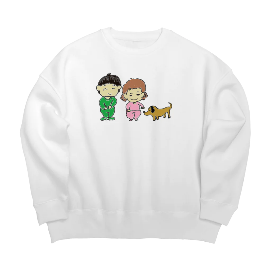 熊の防具店のピースフル Big Crew Neck Sweatshirt