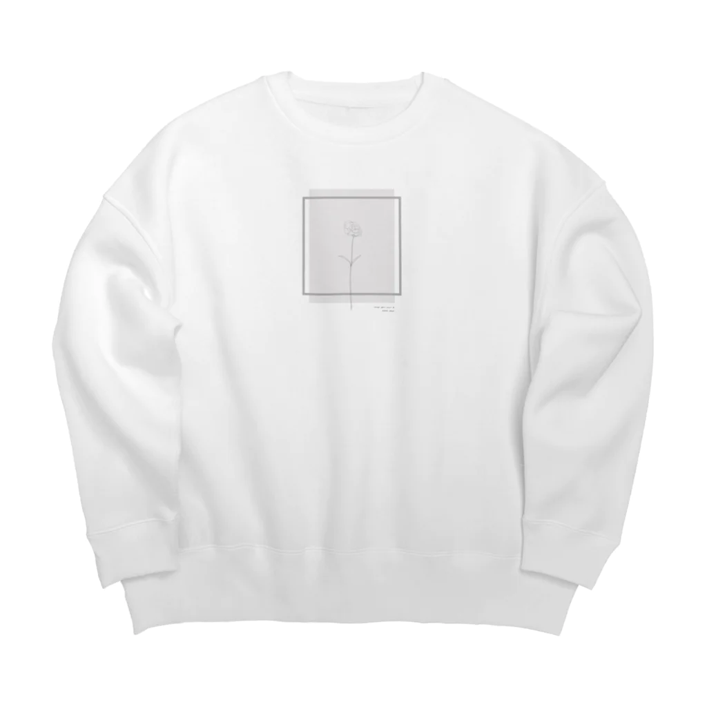 rilybiiの Graypink Carnation . Big Crew Neck Sweatshirt