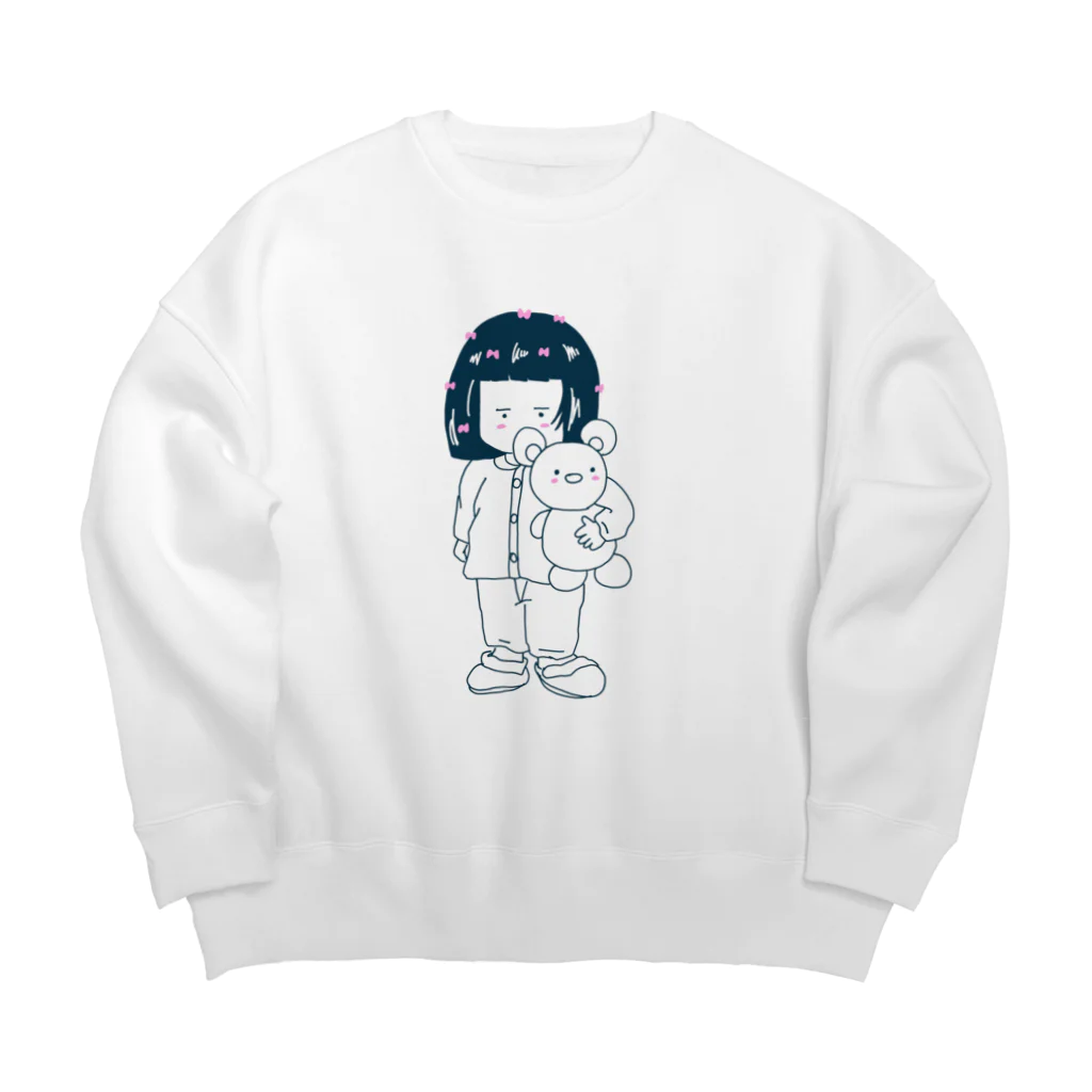 貞子やでのむーさん Big Crew Neck Sweatshirt