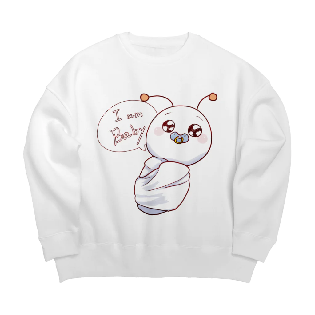 yukariのベイビーけむけむ Big Crew Neck Sweatshirt